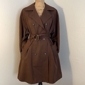 Vintage Tweeds Wool Gabardine Trench Coat
